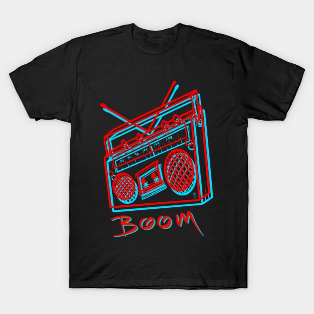 Boom box T-Shirt by Chillateez 